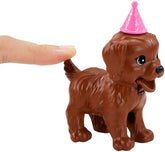 Barbie Puppy Party Doll And Playset GXV75 - Colorland Toys